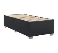 (3ft single) vidaXL Bed Frame without Mattress Bedroom Bed Base Bedstead Black Faux Leather