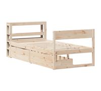 Bed Frame without Mattress Bedroom Bed Base Bedstead Solid Wood Pine vidaXL