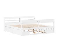 Bed Frame without Mattress Bedroom Bed Base Bedstead Solid Wood Pine vidaXL