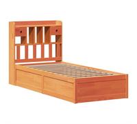 (wax brown, 75 x 190 cm) vidaXL Bed Frame without Mattress Solid Wood Pine