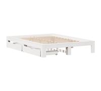 Bed Frame without Mattress Bedroom Bedstead Bed Base Solid Wood Pine vidaXL