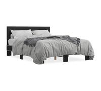Bed Frame without Mattress Black 120x190 cm Small Double