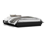 Bed Frame without Mattress Black 120x190 cm Small Double