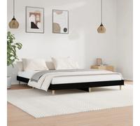 Bed Frame without Mattress Black 120x200 cm Engineered Wood