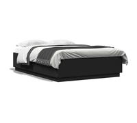 Bed Frame without Mattress Black 150x200 cm King Size