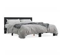 Bed Frame without Mattress Black 150x200 cm King Size