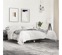 Bed Frame without Mattress Brown Oak 180x200 cm Super King