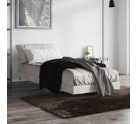 Bed Frame without Mattress Concrete Grey 75x190 cm Small Single