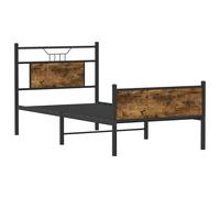 Bed Frame without Mattress Engineered Wood Bed Base Single Bed vidaXL