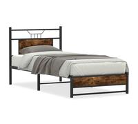 Bed Frame without Mattress Engineered Wood Bed Base Single Bed vidaXL