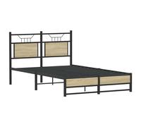 Bed Frame without Mattress Engineered Wood Bed Base Single Bed vidaXL