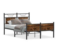 Bed Frame without Mattress Engineered Wood Bed Base Single Bed vidaXL