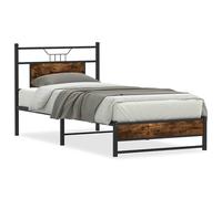 Bed Frame without Mattress Engineered Wood Bed Base Single Bed vidaXL