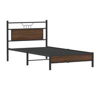 Bed Frame without Mattress Engineered Wood Bed Base Single Bed vidaXL