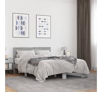 Bed Frame without Mattress Grey Sonoma 120x200 cm Berkfield Home Grey Small Double