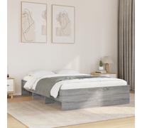 Bed Frame without Mattress Grey Sonoma 120x200 cm Engineered Wood Berkfield Home Grey Small Double