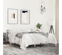 Bed Frame without Mattress Grey Sonoma 160x200 cm Berkfield Home Grey One Size