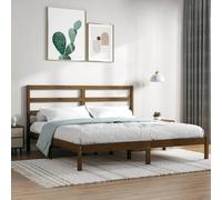 (honey brown, 200 x 200 cm) vidaXL Solid Wood Pine Bed Frame Wooden Platform Bed Multi Colours Multi Sizes