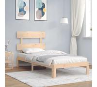 Bed Frame without Mattress Single Solid Wood Pine