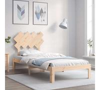 Bed Frame without Mattress Single Solid Wood Pine