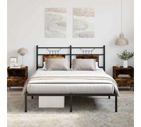 Bed Frame without Mattress Engineered Wood Bed Base Single Bed vidaXL