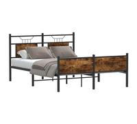 Bed Frame without Mattress Engineered Wood Bed Base Single Bed vidaXL