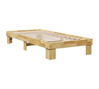 Bed Frame without Mattress Solid Wood Oak Bed Base Single Bed vidaXL