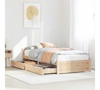 Bed Frame Without Mattress Solid Wood Pine