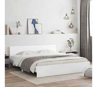 Bed Frame with Headboard Bedroom Bed Base Mattress Foundation Bedstead vidaXL