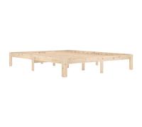 Bed Frame Wooden Bedstead Bed Base Mattress Foundation Solid Wood Pine vidaXL