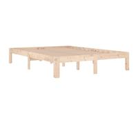 Bed Frame Wooden Bedstead Bed Base Mattress Foundation Solid Wood Pine vidaXL