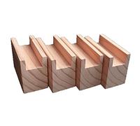 Bed Furniture Risers Heavy Duty Wood Risers for Sofa Table and Chair Hight Desk Riser Lifter Wooden Solid Wood Table Lifter,Apply to Bed, Desk, Couch, Chair, Sofa,1.2cm Groove Set of 4 (10cm)