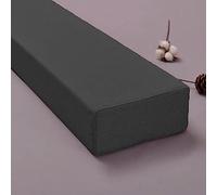 Bed Gap Filler, Custom Size Bed Bridge Close Seam Filler Headboard Pillow Stopper Armrest Support Cushion with Removable Cover for Sofa King/Queen Bed,200 * 10 * 12cm,Dark Grey