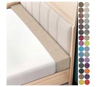Bed Gap Filler for Full Mattress, Eadboard Gap Filler King, Mattress Extender Filler for Headboard Gap, Custom Size Bed Gap Filler (Beige, 120x10x5cm)