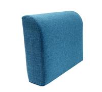 Bed Gap Filler,Navy Solid Color Linen Sofa Support Mat, Removable High Density Foam Pad, 50x48x15cm Bed Gap Filler, Full Bolster Cushion for Chairs, Stools & Headboards