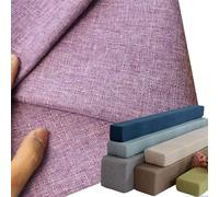 Bed Gap Filler Wall Side Pillow Cover Super King Size/Double/Single, Mattress Extender Foam Protective Covers for Headboard Gap Filler, Linen Fabric Pillowcase with Zipper(Light Violet,135x10x20cm)