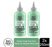 Bed Head by TIGI Control Freak Anti Frizz Serum for Smooth Shiny Hair 250ml, 2pk