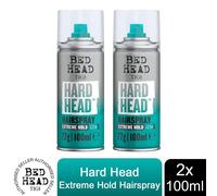 Bed Head by TIGI Hard Head Hairspray for Long-Lasting Extreme Hold 100 ml, 2pack
