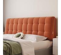 Bed Head Cover Cushion Pillow Single/Double/Queen/King Size Bed Headboard Cover Short Plush Slipcover Wooden/Iron Bed Backrest Dust-proof Protector With Removable Cover(Size:47.2 x 23 x 2 inch,Color:O