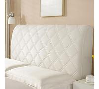 Bed Head Cover double/superking/super king bed back cover, Soft Velvet Cotton Quilted Bed Headboard Slipcover Single Double Wooden Leather Fabric Bed Backrest Protector Headboards Cover Bedroom Decora