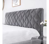 Bed Head Cover double/superking/super king bed back cover, Soft Velvet Cotton Quilted Bed Headboard Slipcover Single Double Wooden Leather Fabric Bed Backrest Protector Headboards Cover Bedroom Decora