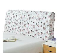 Bed Head Cover Headboard Cover Bed Headboard Cover European-Style Floral, Ruffled Cotton, Bed Cover, Leather Bed Soft Bag, Curved Thick Bed Cover, Back Cover, Dust Cover, All Inclusive-1.8 M Clip Cott