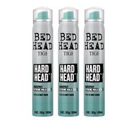 Bed Head Hard Head Hairspray for Extra Strong Hold - For All Hair Types - With Instant Dry & Natural Shine - Use on Dry Hair - Premium Travel Siz