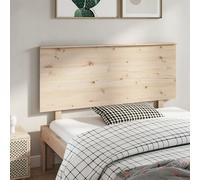 Bed Headboard 144x6x82.5 cm Solid Wood Pine Berkfield Home Brown One Size