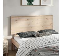 Bed Headboard 164x6x82.5 cm Solid Wood Pine Berkfield Home Brown One Size