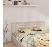 Bed Headboard 166x4x100 cm Solid Pine Natural Slatted Wooden Panel Unfinished UK