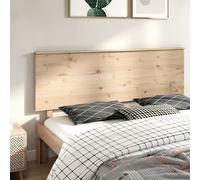 Bed Headboard 184x6x82.5 cm Solid Wood Pine Berkfield Home Brown One Size