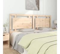Bed Headboard 185.5x4x100 cm Solid Pine Wood Berkfield Home Brown One Size