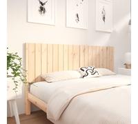 Bed Headboard 185.5x4x100 cm Solid Wood Pine Berkfield Home Brown One Size