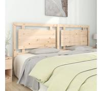 Bed Headboard 205.5x4x100 cm Solid Pine Wood Berkfield Home Brown One Size